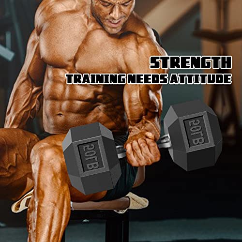 50 Pound Dumbbells Set Of 2,50Lbs Hex Dumbbell Hand Weights Pairs,Dumbbells For Exercises,Strength Training Equipment,Home Gym Accessories #TOP6