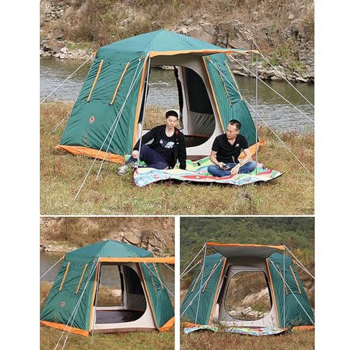Carpa Familiar GERRIT Camping Instantánea Hexagonal 240x240x165cm miniatura 2