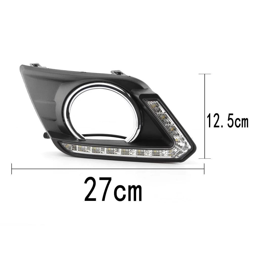 Faros Antiniebla LED DRL Para Nissan T32, Para X-trail Y Para Rogue SUV 2014, 2015 Y 2016 Luces Diurnas Faros Antiniebla(ONLY white)