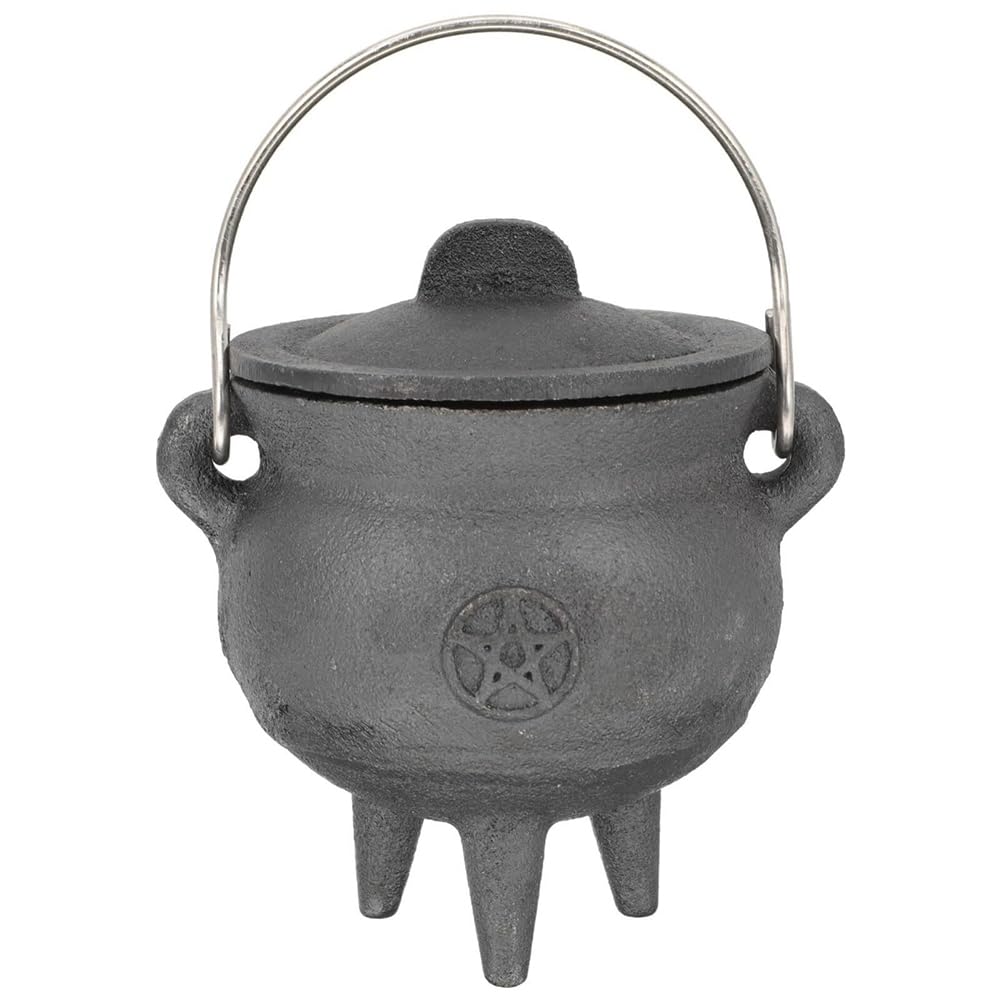 CTRLZS Mini Metal Cauldron With Handle Fit For Kids Halloween Candy 'S Coins Holder & Party Favors A