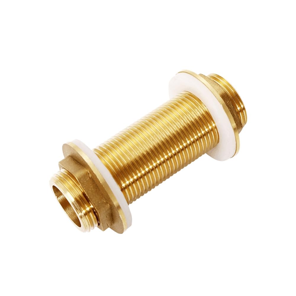 Conector de unión de tubería de latón roscado completo macho BSP de 1/4", 3/8", 1/2" y 3/4", tamaño BSP3I4 L 10