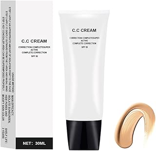 30ml CC Cream, Waterproof Fast Absorbing and Non Greasy CC Cream for Colour Correcting Self Mature Skin Adjusting, Moisturizing Skin Concealer Brightening Skin Tone (Ivory)