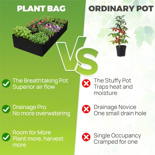 Huerto-Urbano-Terraza-180-x-90-x-30-Cm-8-Bancales-para-Huerto-No-Tejida-para-Plantas-Grandes-Macetas-Bolsa-de-Cultivo-de-Tela-Reutilizable-Macetero-Bolsa-para-Tomates-Flores-Jardinera-Exterior