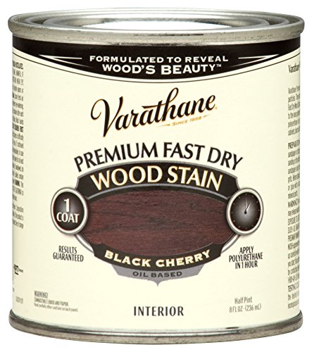 Rust-Oleum 262028 Black Cherry Varathane Premium Fast Dry Wood Stain, 2 Pint Can (Pack of 4)