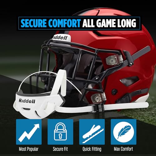 Sports Unlimited SpeedFlex Cam-Loc Hard Cup Football Chin Strap 2.0, SpeedFlex Chin Strap for Football Helmet