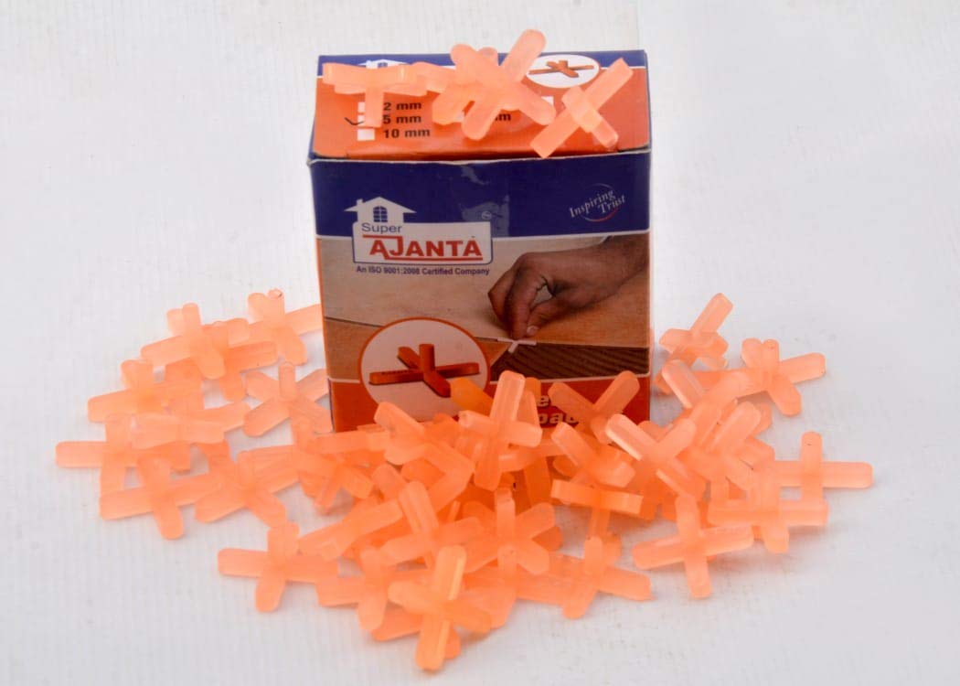 Super Ajanta Plastic Tiles Spacers, Size: 4mm,(285 Pcs.)