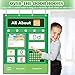Alphabet Learning Pocket Chart for Classroom & Homeschool, All About Letters Pocket Wall Chart, Handwriting Practice Letter Tracing with Write & Wipe Surface for Toddlers Preschool Kindergarten