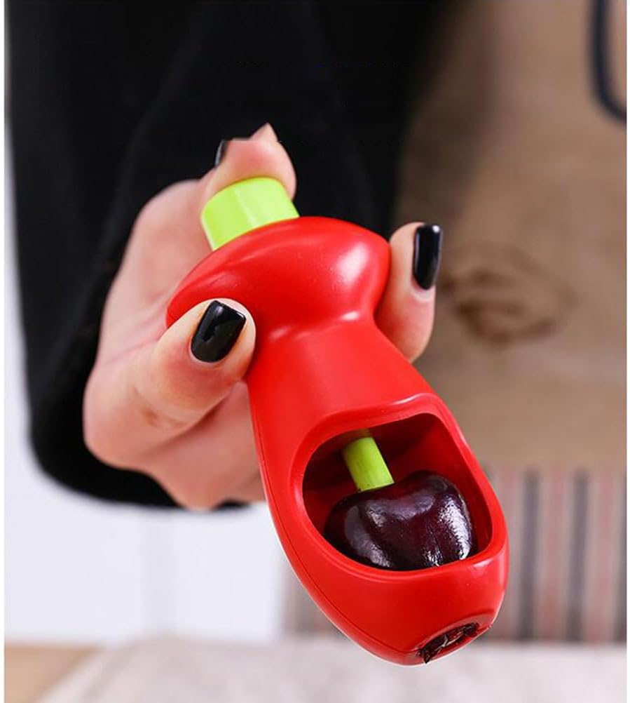 Multifunctional Cherry Pitter Tool 5.11 Inch Fruit Core Remover Kitchen Gadget for Easy Cherry and Other Small Fruit Pit Removal