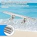 316 Stainless Steel Boat Cleats 6 inch,Boat Dock Cleats,Boat Docking Cleat Rope Cleats,Open Base Dock Cleats for Boat,Yacht,Decks,Nautical Decor,Screws Included (4 Pack)