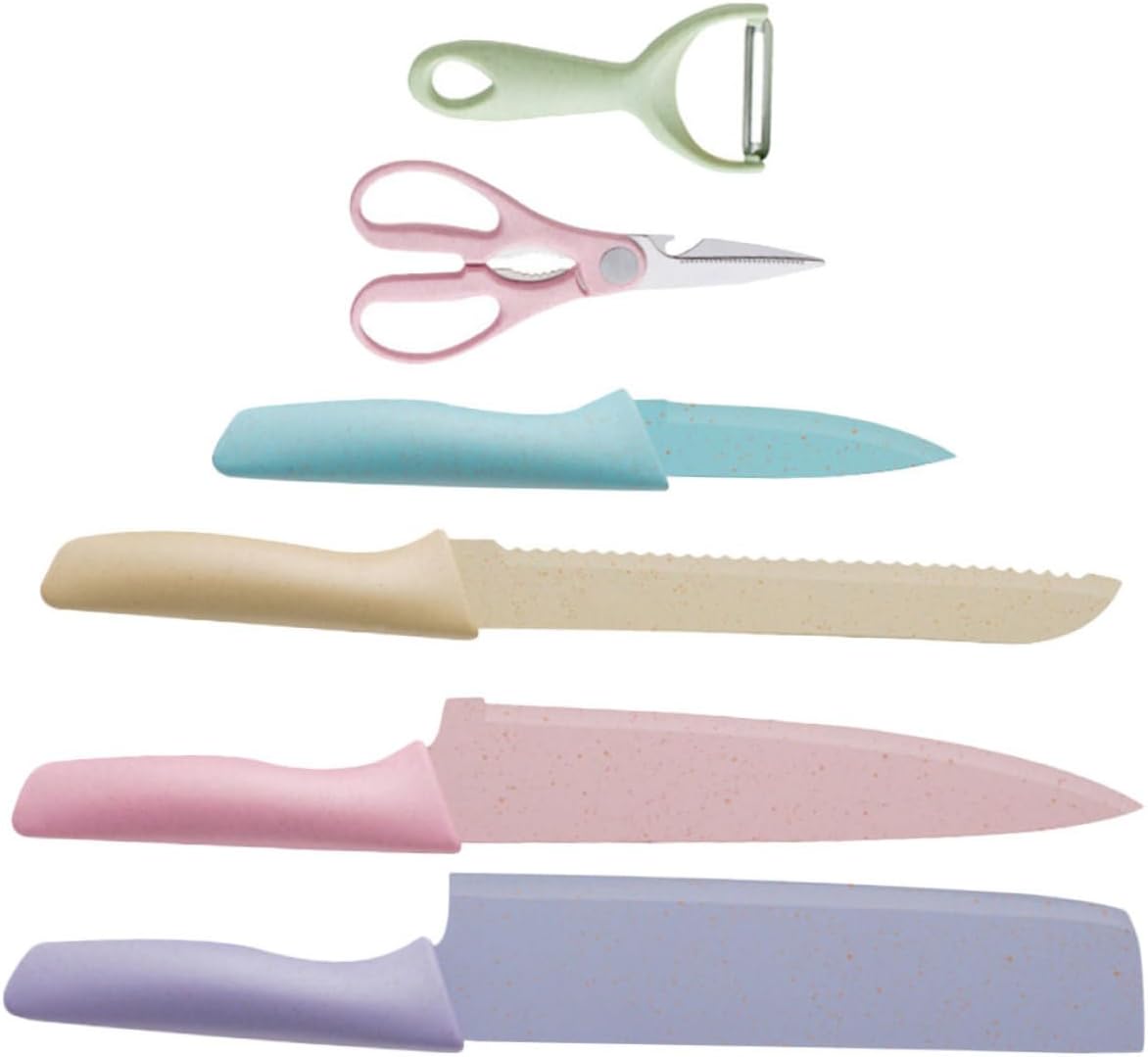 Set Cuchillos Cocina 6 Piezas Acero Inoxidable