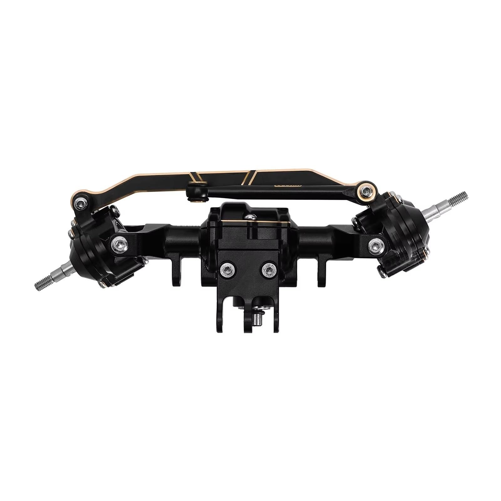 Eje Delantero Trasero RC para Redcat para Ascent-18 1/18 RC Crawler, Ejes De Portal Completos Brass Color Y Aluminio, Piezas Actualización, Accesorios