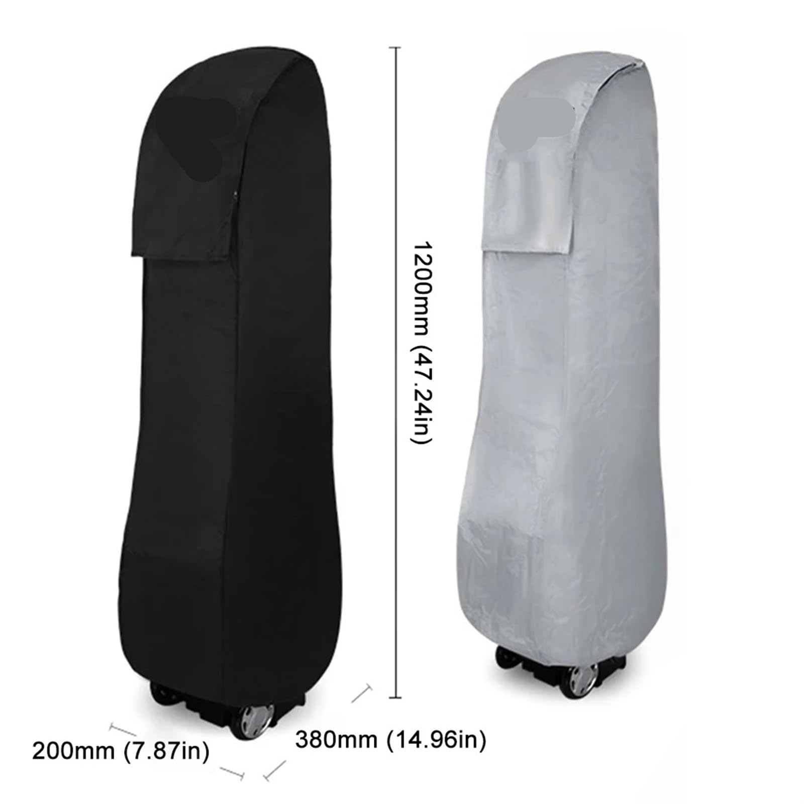 Bolsas de viaje de Golf a prueba de lluvia, protección contra la lluvia, impermeables, gran capacidad, prácticas y duraderas, bolsas for palos de Golf, bolsa de almacenamiento Bolsa de Golf(Gray)