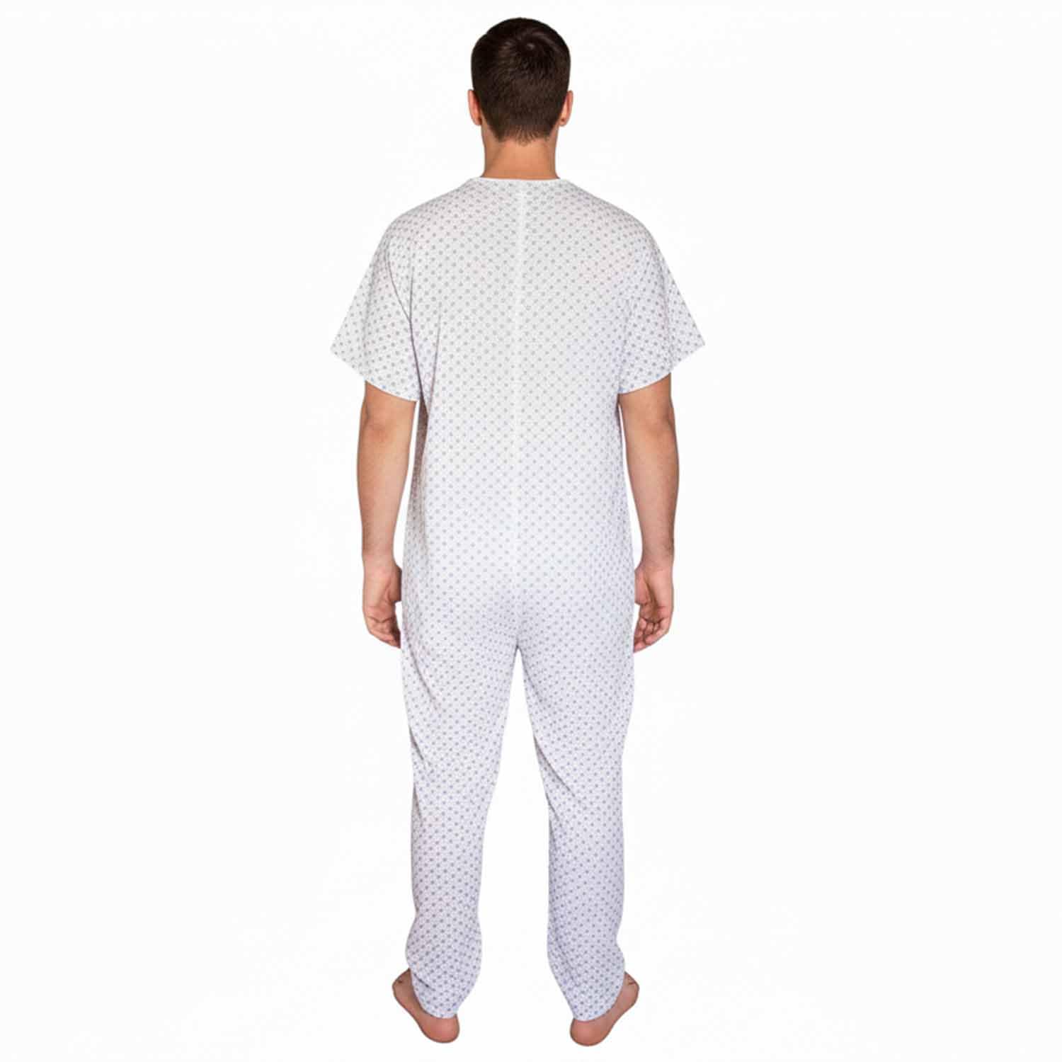 Pyjama d'été 100 % coton, avec manches courtes et fermeture éclair arrière, pour homme ou femme en 5 tailles