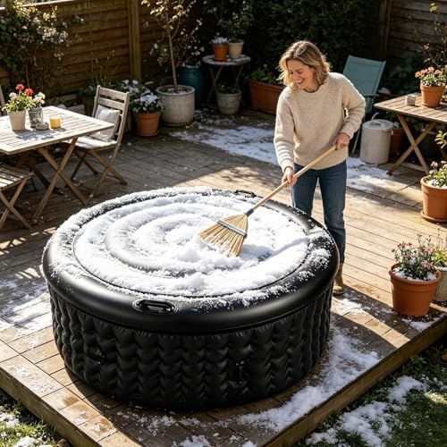 Couverture de spa gonflable contre débris et perte de chaleur