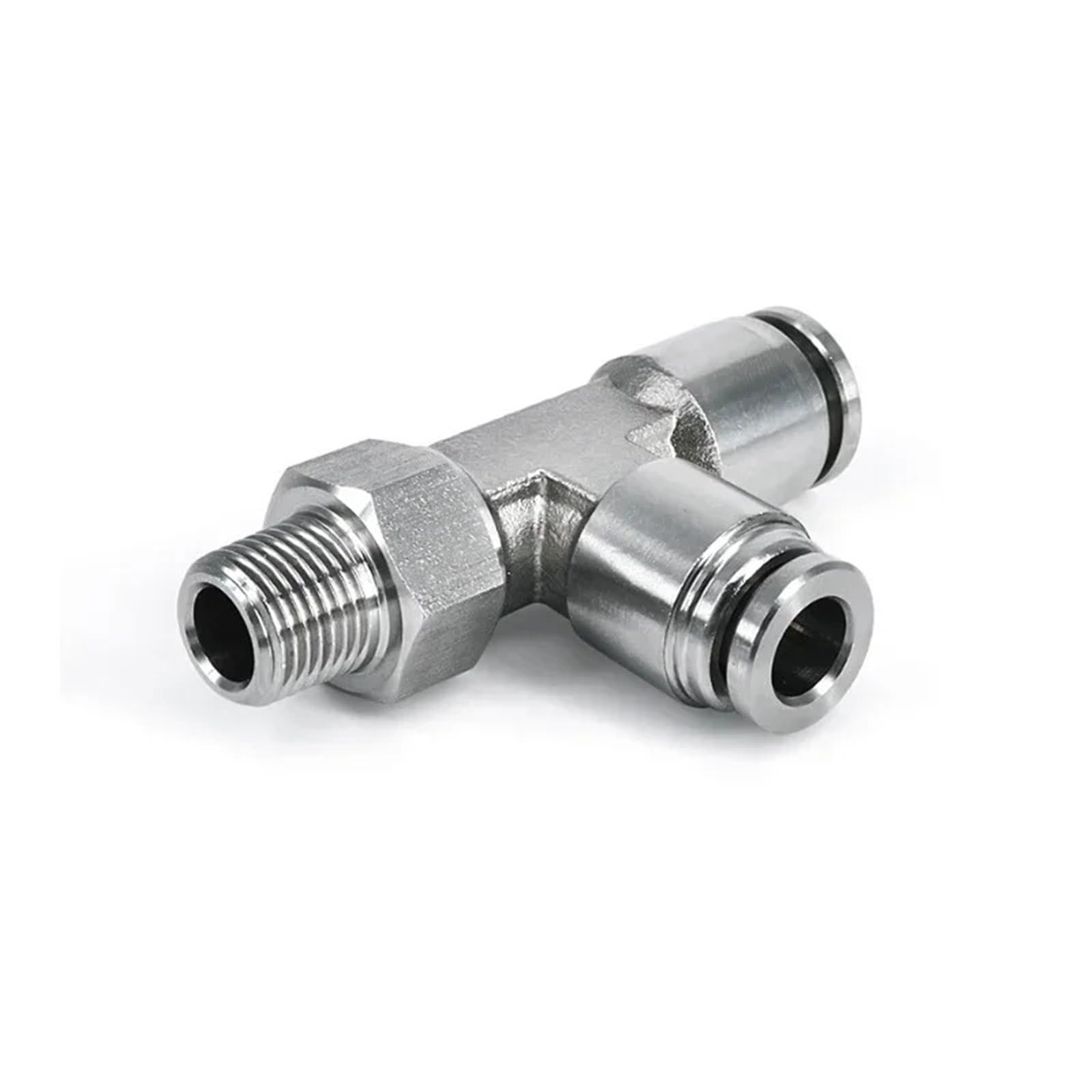 Raccordi pneumatici in acciaio inox 304 Accoppiamento a sgancio rapido PX Spingere al tubo 6/8/10mm Filettatura maschio 1/8 1/4 3/8 1/2 connettore aria 1 pezzo (8-01)