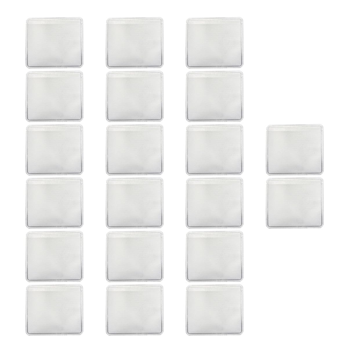 BCOATH 200pcs Self-adhesive Pe Bags for Necklace Display Cards, Hanging Jewelry Back Pouches, 4.3 X 3.7cm Packaging Bags for Beading and Jewelry Making