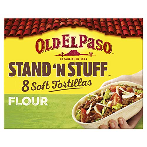Old El Paso Stand 'N' Stuff Soft Flour Tortillas x8 193g (Pack of 4)
