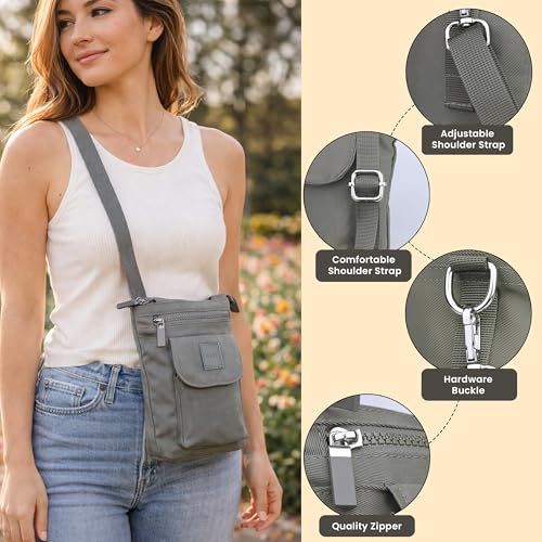 Image of Storite Women's Mini Crossbody Sling Bag Nylon | Lightweight Small Shoulder Bag for Daily Essentials, Travel & Casual Outings | Women's Handbags & Bags