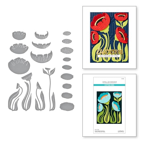 Matrices de découpe Anémones Spellbinders pour des contours nets sans bavure