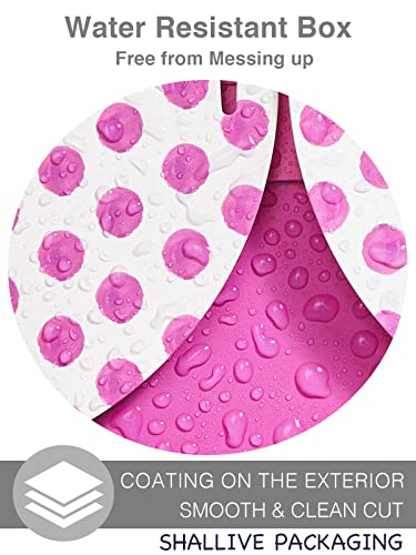 Shallive 6X6X4 Inch 24 Pcs Pink Boxes Small Gift Boxes With Lids And Ribbons Watercolor Polka Dot Bridesmaid Proposal Boxes Empty Box For Candle Packaging Craft Cookies For Wedding Baby Shower Bridal Shower Girls Birthdays Engagement Gift Wrapping #TOP5