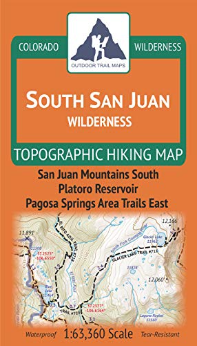 South San Juan Wilderness Colorado Topo Map 2019