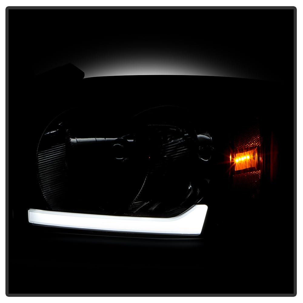 Auheadmotor Black Headlights For 2005-2007 Dodge Dakota - Pair With Bulbs, DOT/SAE