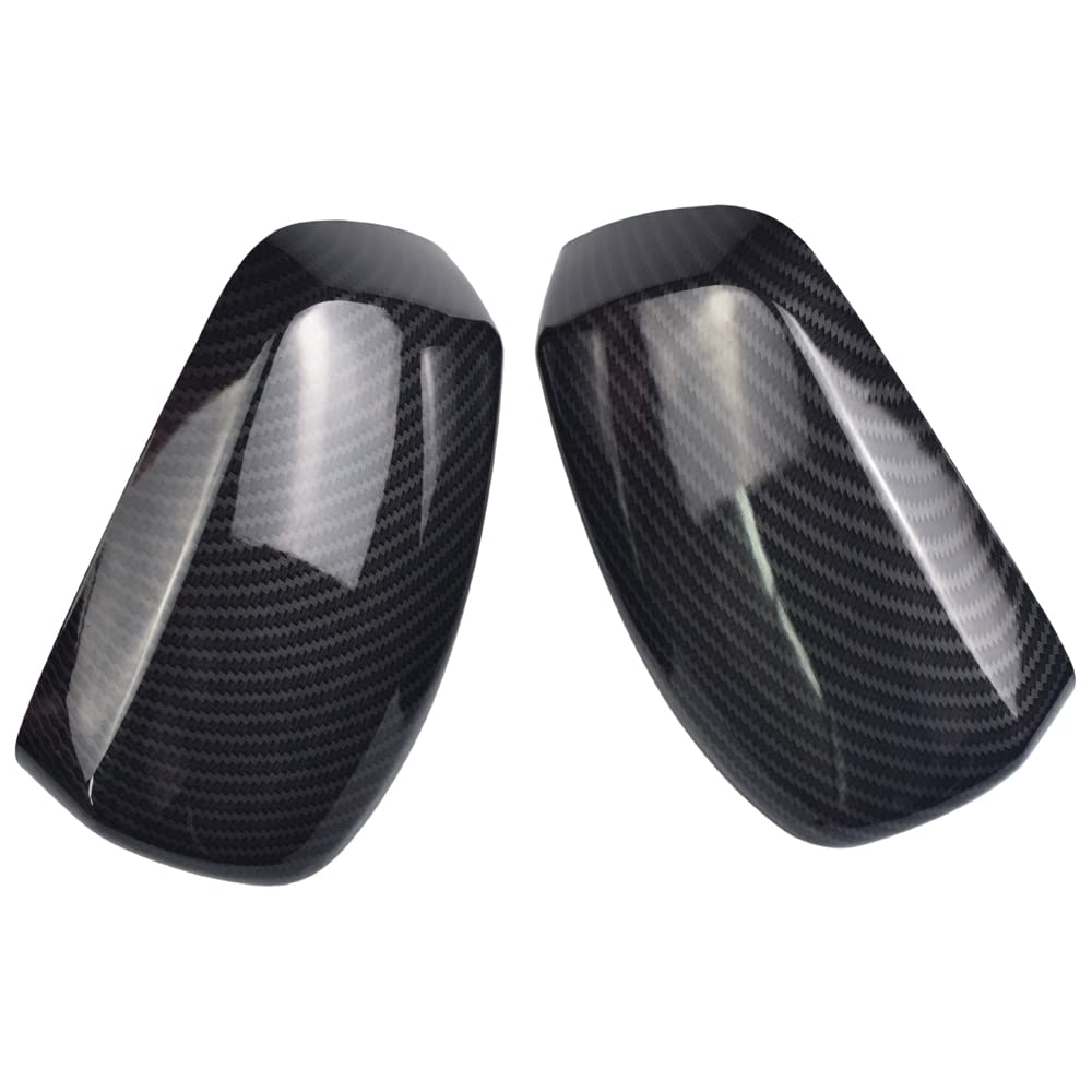 1 Paio Calotta Specchio Retrovisore a Sinistra Destra Coperchi a specchio laterale per B-MW 5 Serie E60 E61 E63 E64 2004-2008 (Fibra di Carbonio)