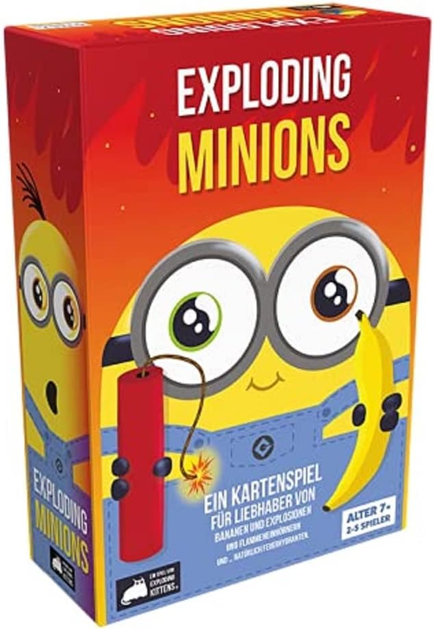 Exploding Kittens Exploding Minions Card Games for Adults Teens & Kids - Fun Family Games - A Russian Roulette Card Game - Perfect for the Whole Family