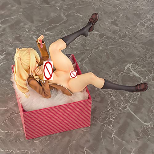 18 CM Anime Giapponese Nativo Gift Box Ragazza Sari Shibusa Seduto Bella Ragazza PVC Action Figure Modello Collezionabile Giocattolo Adulto Ornamento Nuovo Anno