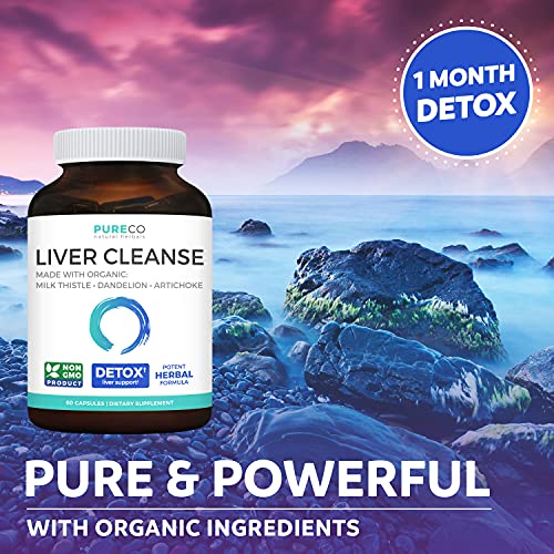 Save $4 (11% Off) - Liver Love And Brain Boost Bundle - Organic Liver Cleanse (80% Silymarin) Liver Health And Support Formula And Organic Lions Mane 10:1 Extract - Equivalent To 10,000Mg Of Mushrooms #TOP3