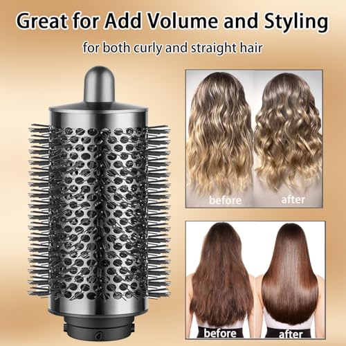 Sygbttq Escova Volumizadora Redonda Grande para Acessórios Dyson Airwrap, Efeito Volumoso, Recicláve