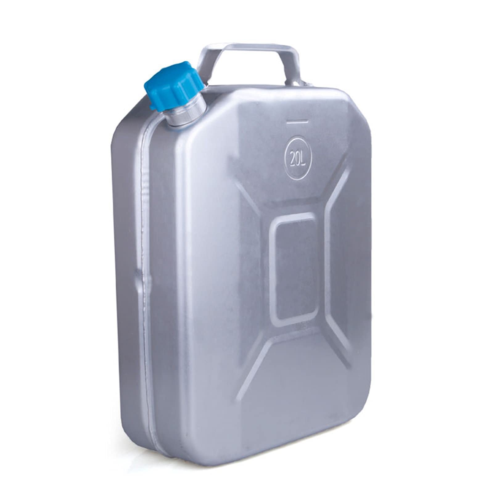 Recipientes para gasolina Tanque de gasolina de aluminio de 10L, 20L Lata de gas Puede alimentar el tanque de respaldo de emergencia con boquilla flexible y tubería de aceite incorporada, para vehíc