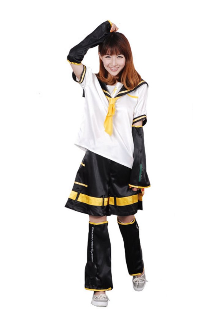 Amazon | Cai Hong コスプレ衣装 鏡音レン 鏡音リン Rin 公式服 女性