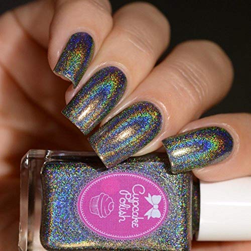 Gettin Twiggy With It - gray holographic nail polish by Cupcake Polish