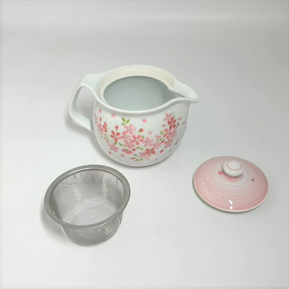 Amazon｜山下陶器 ポット 桜しずく 急須 ピンク 500ml｜急須