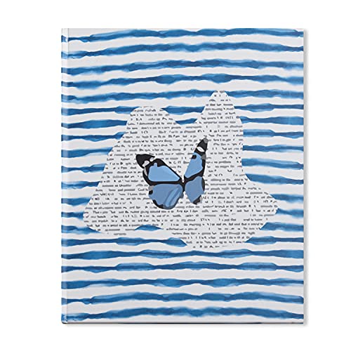Image of Papboo Blue Butterfly Hardbound Hardcover Notebook Diary, (22 X 17.5 cm, 80 GSM, 140 Single Ruled Pages) Journal, Gift