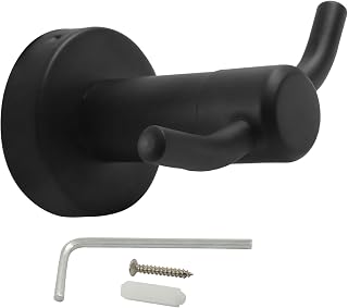 Black Bathroom Towel Hook, 1 Pcs | Stainless Steel, Wall Mounted, Modern Matte Black Finish, For Towels, Robes, and Clothes