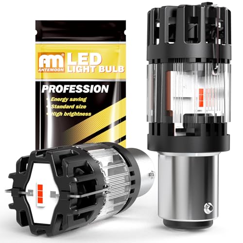 Bombillas LED 1157 Canbus Sin Errores P21/5W Rojas para Evitar Fallos de Freno