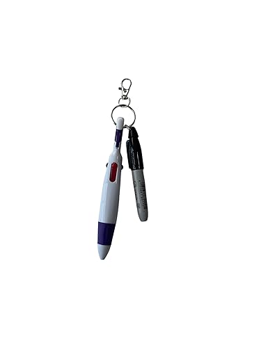 Miniatura 4 de Badge Reel Accessory PEN and SHARPIE, Mini Pen, Mini Sharpie - Attach to Your Badge Holder, Backpack, Choice of Pen Color, Nurse Gift, Badge Reel