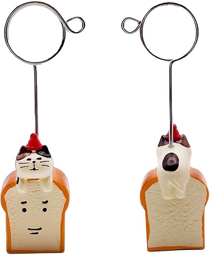 Miniatura 7 de LIUJINCAN Lindo soporte para tarjetas de fotos de animales, creativo Kawaii con nombre, soporte de clip de oficina para decoración de escritorio,