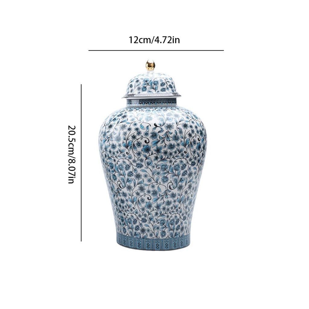 Puszka na herbatę ceramiczny słoik emalia puszka na herbatę zamknięty słoik dekoracja domu salonu zamknięta puszka na herbatę suszone owoce herbata słoik pojemnik na herbatę (A)