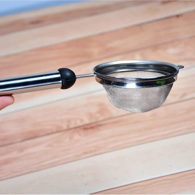 Image of BigPlayer Stainless Steel Soup Juice|Tea Strainer - Versatile Straining Tool for Soups, Juices, and Teas