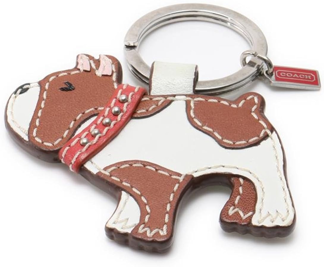 Amazon Co Jp コーチ Coach 犬モチーフ キーリング メタル レザー ホワイト ブラウン 中古 ファッション Amazon Co Jp コーチ Coach 犬モチーフ キーリング メタル レザー ホワイト ブラウン 中古 ファッション