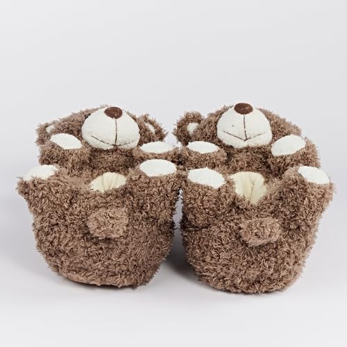 Image of ooohyeah Funny Animal Hug Plush Slippers for Women, Novelty Cute Cozy Warm Slippers with Non-Slip Grips