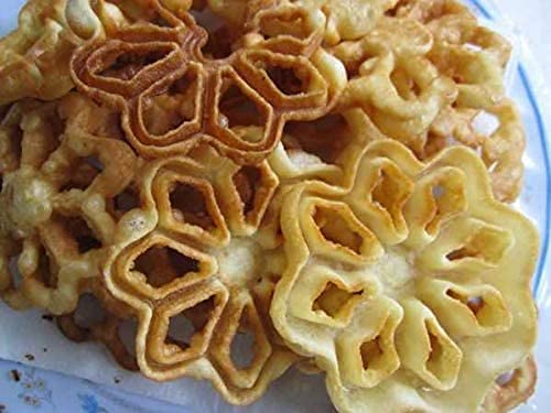 Set Di 4 Stampini Per Hworost E Waffle - In Alluminio, Diametro 7 Cm - Foto 2