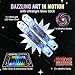 UltraPoi Ultralight LED Glow Stick (Pair (2)) - Customizable Rainbow Light Stick with Over 70 Brilliant Color Modes & Flashing Patterns - LED Concert Light Stick for Poi, Flow Arts, & Light Spinning