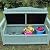 TUPAFJU 48in Wooden Outdoor Storage Bench with backrest, 2-Seater Patio Garden Bench, Weatherproof Style Storage Box Bench for Backyard, Porch, Outdoor Kitchen(Wood)