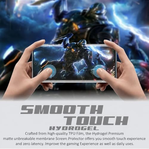 Image of Anti Glare Matte TPU hydrogel Edge to Edge Unbreakable Membrane Screen Protector Guard Compatible For iQOO 12, 13 and Z7 Pro (6.7 Inch) Easy Installation | Support Fingerprint | Edge to Edge