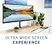 Mount-It! UltraWide Monitor Mount and TV Desk Mount | Heavy-Duty Height and Tilt Adjustable Monitor Stand for Screens up to 42