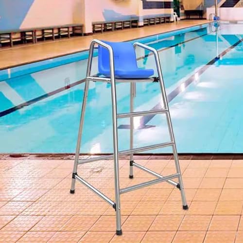 Generisch Hoher Rettungsschwimmerstuhl für Aufstellpools, Schiedsrichter-Beobachtungssitz für Wasserpark-Wettbewerbe, robuster Aussichtsstuhl für Pool und Strand (Größe: M (59,1 Zoll/150 cm))